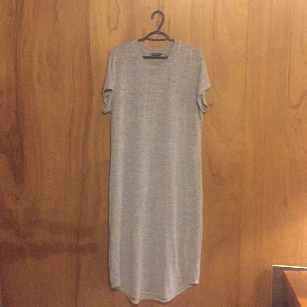 Heather gray maxi dress